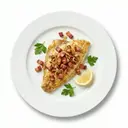 Hamburger Speckscholle, gebraten