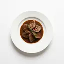 Hammel Herz, geschmort ohne Fett