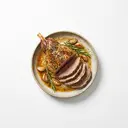 Hammel Keule, gebraten ohne Fett (Ofen)