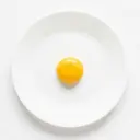 Hühnerei Eigelb, gekocht