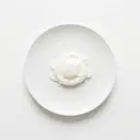 Hühnerei Eiklar, pochiert