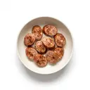 Jagdwurst/Schinkenwurst grob, gebraten ohne Fett (Pfanne)
