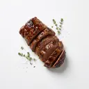 Kalb Rücken, tiefgefroren, geschmort ohne Fett