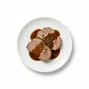 Kalbsbraten mit Grundsauce dunkel/braun