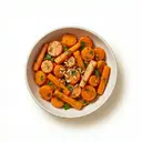 Karottensalat (gegart) mit warmer Essigmarinade