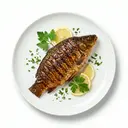 Karpfen mariniert, gegrillt