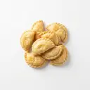 Kartoffeltaschen mit Frischkäsefüllung, tiefgefroren, gebacken