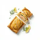 Lachs im Blätterteig gebacken