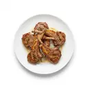 Lamm Kotelett, gebraten ohne Fett (Ofen)