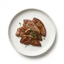 Lamm Leber, gebraten ohne Fett (Pfanne)