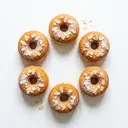 Mandel-Marzipan-Donuts (Hefeteig) frittiert