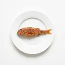 Meerbarbe gebraten ohne Fett (Pfanne)