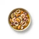 Meeresfrüchte in Öl, Konserve, abgetropft