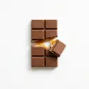 Milchschokolade gefüllt mit Karamell