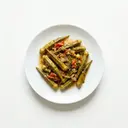 Okra gedünstet (mit Fett und Salz)