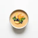 Pfirsichkaltschale gebunden mit Stärke