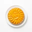 Pfirsichtorte (Biskuit) mit Klarguss (ohne Sahne/Creme)