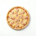 Pizza Hawaii (mit Tomatensauce, Mozzarella, Ananas, Schinken)