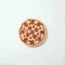 Pizza Salame (mit Tomatensauce, Mozzarella, Salami, Oliven, Peperoni)