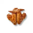 Pute Flügel, mit Haut, tiefgefroren, gebraten ohne Fett (Ofen)