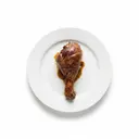 Pute Keule, ohne Haut, tiefgefroren, geschmort ohne Fett