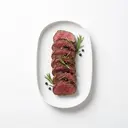 Reh Rücken, gebraten ohne Fett (Ofen)