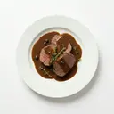 Rehbraten mit Wildsauce von dunkler/brauner Grundsauce