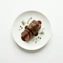 Rehrücken gebraten im Ofen, mit Wildsauce von dunkler/brauner Grundsauce