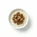 Reis mit gedünsteten Champignons