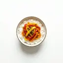 Reis mit gedünsteter Paprika