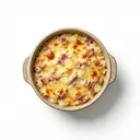 Reisauflauf mit Kochschinken und Käse