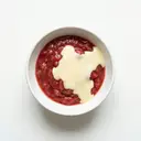 Rharbarbergrütze mit Vanillesauce