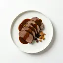 Rheinischer Sauerbraten vom Rind, mit Sauce