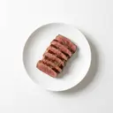 Rind Herz, gebraten ohne Fett (Pfanne)