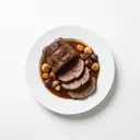 Rind Keule, tiefgefroren, geschmort ohne Fett