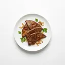 Rind Leber, gebraten ohne Fett (Pfanne)