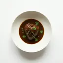 Rinderherz geschmort, mit Sauce