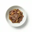 Rindfleisch gedünstet (mit Fett und Salz)