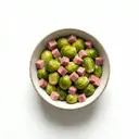 Rosenkohl gedünstet, mit Kochschinken