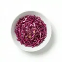 Rotkohlsalat (roh) mit warmer Essigmarinade