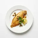 Rotzunge tiefgefroren, gebraten ohne Fett (Pfanne)