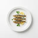 Sardine gebraten ohne Fett (Pfanne)