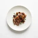 Schaf Brust, mittelfett, tiefgefroren, geschmort ohne Fett