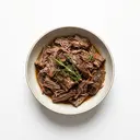 Schaf Bug/Schulter, fett, tiefgefroren, geschmort ohne Fett