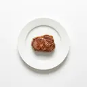 Schaf Filetsteak, gebraten ohne Fett (Pfanne)