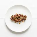 Schaf Herz, gebraten ohne Fett (Pfanne)