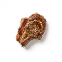 Schaf Kotelett, mariniert, gebraten ohne Fett (Pfanne)