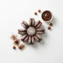 Schokoladen-Biskuitplätzchen mit Nougatfüllung