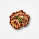 Schwein Kammsteak, gebraten ohne Fett (Pfanne)