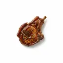 Schwein Kotelett (Rücken/cranial) tiefgefroren, geschmort ohne Fett